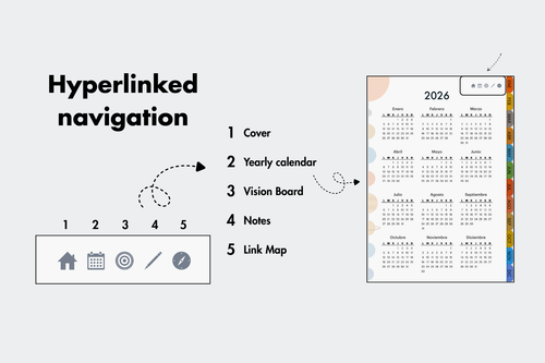 2026 Planner - Space theme (Monday Start)